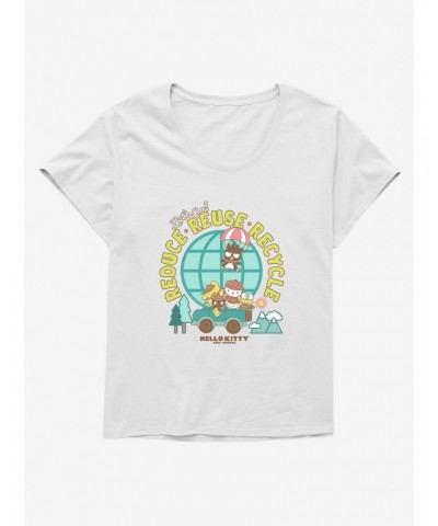 Hello Kitty & Friends Earth Day Reduce, Reuse, Recycle Girls T-Shirt Plus Size $11.72 T-Shirts