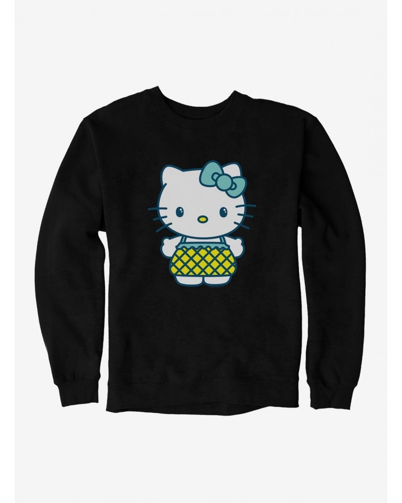 Hello Kitty Kawaii Vacation Pineapple Outfit Sweatshirt $13.28 Sweatshirts