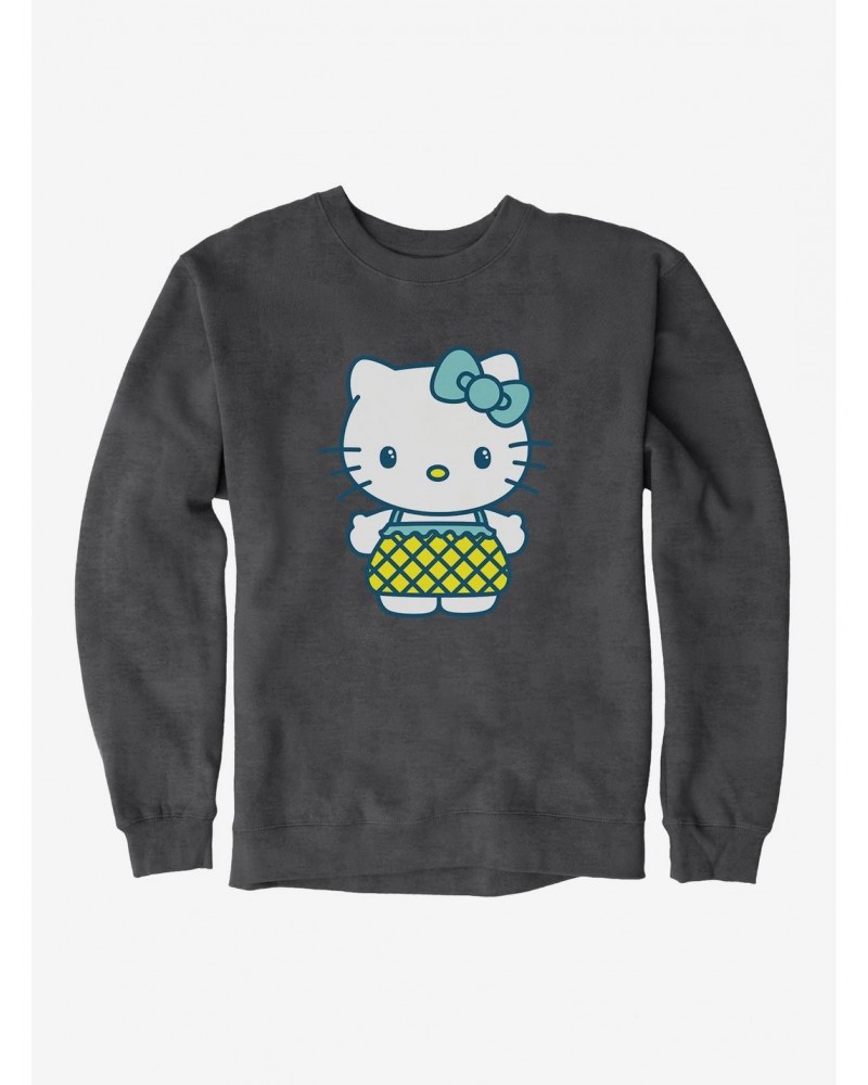 Hello Kitty Kawaii Vacation Pineapple Outfit Sweatshirt $13.28 Sweatshirts