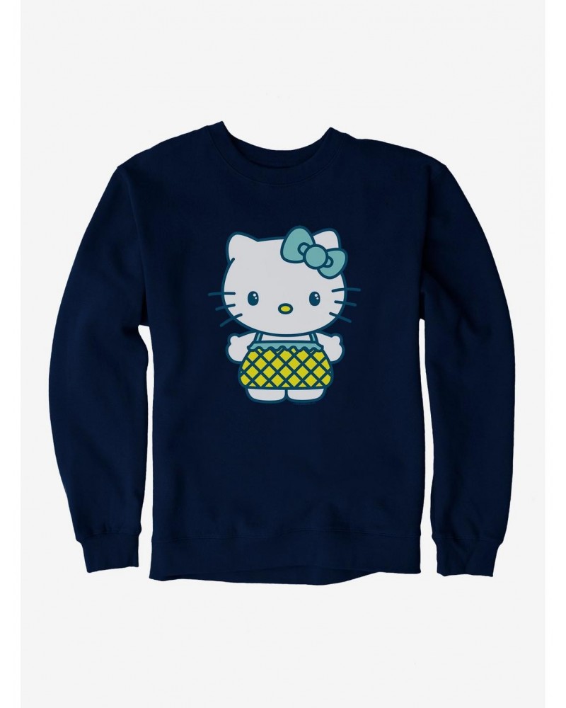 Hello Kitty Kawaii Vacation Pineapple Outfit Sweatshirt $13.28 Sweatshirts