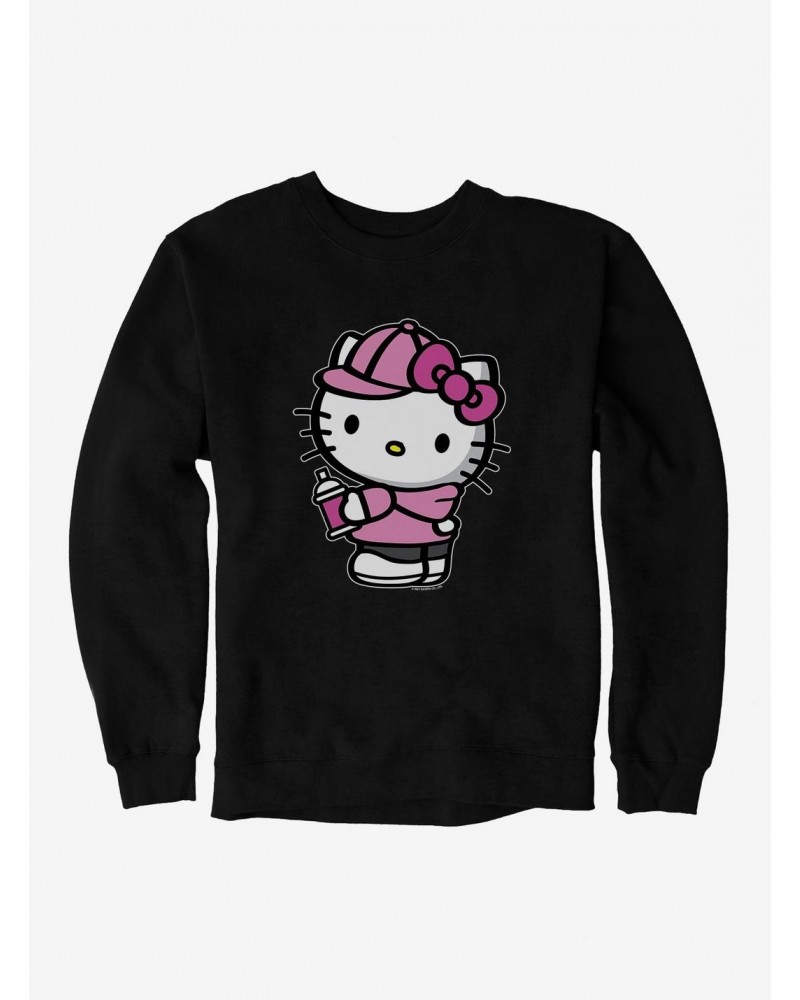 Hello Kitty Pink Side Sweatshirt $8.86 Sweatshirts