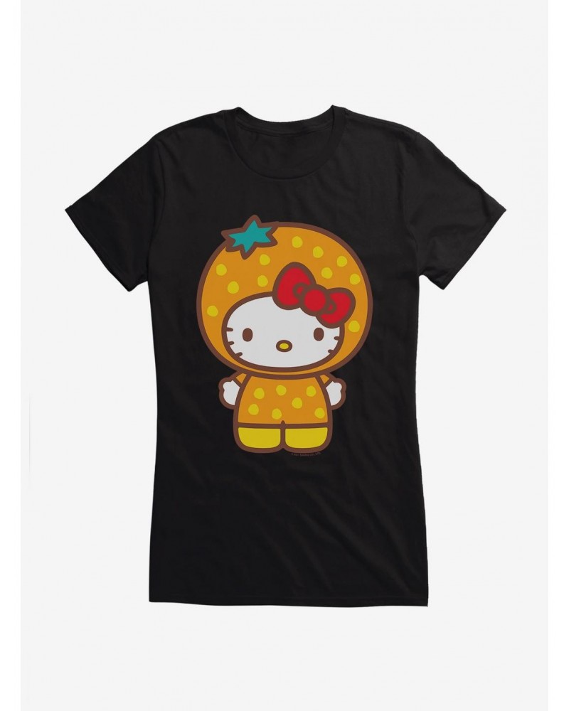 Hello Kitty Five A Day Orange Outfit Girls T-Shirt $6.37 T-Shirts