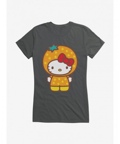 Hello Kitty Five A Day Orange Outfit Girls T-Shirt $6.37 T-Shirts