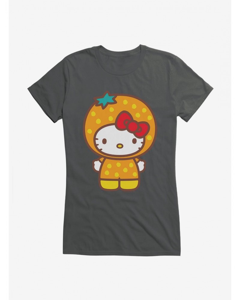 Hello Kitty Five A Day Orange Outfit Girls T-Shirt $6.37 T-Shirts