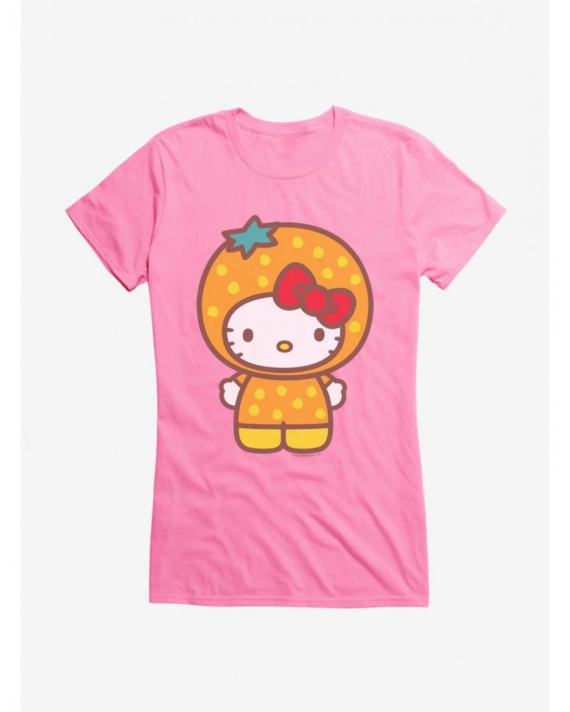 Hello Kitty Five A Day Orange Outfit Girls T-Shirt $6.37 T-Shirts