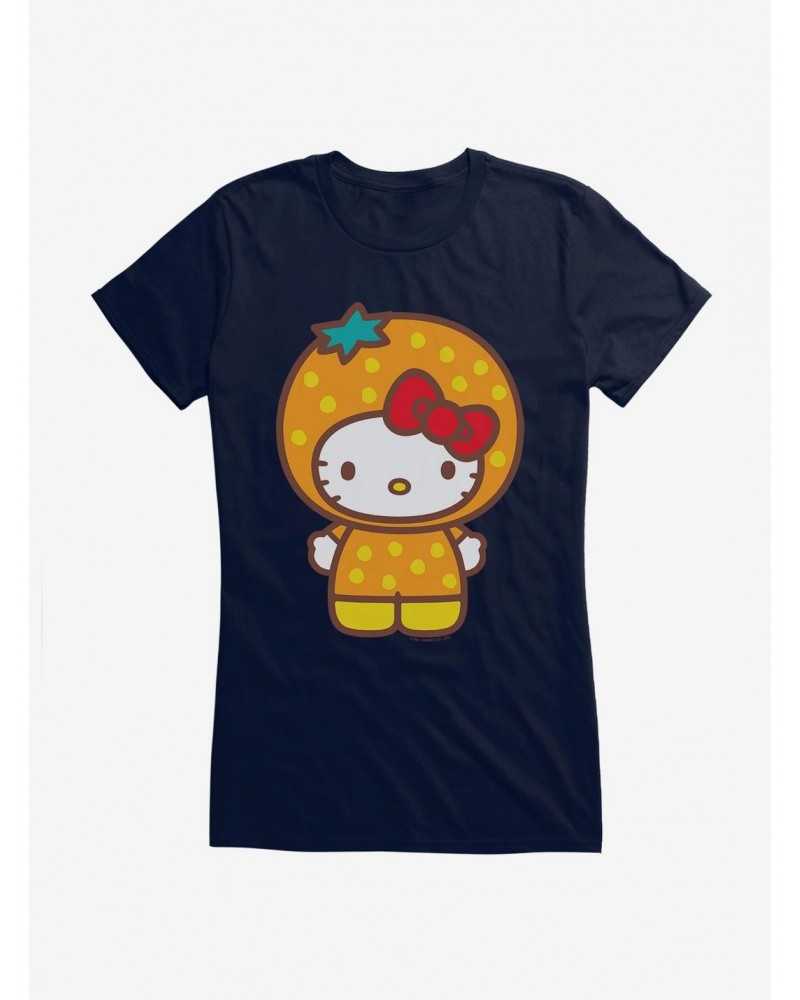 Hello Kitty Five A Day Orange Outfit Girls T-Shirt $6.37 T-Shirts