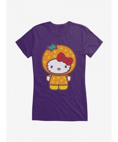 Hello Kitty Five A Day Orange Outfit Girls T-Shirt $6.37 T-Shirts