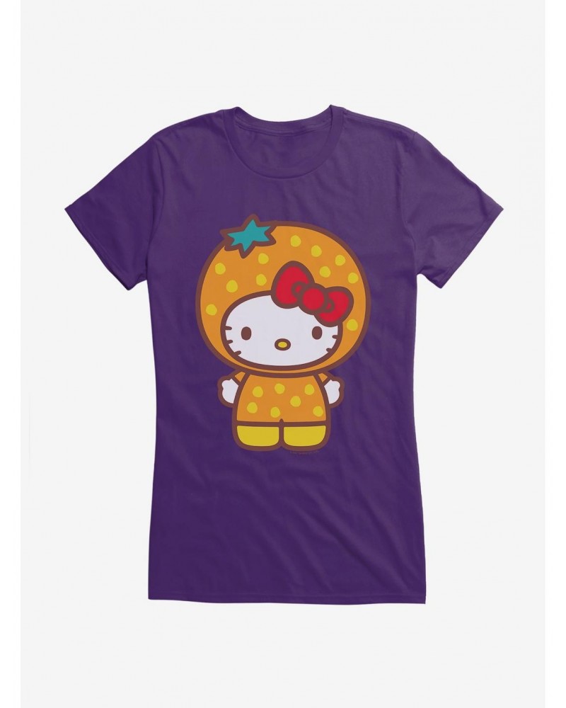 Hello Kitty Five A Day Orange Outfit Girls T-Shirt $6.37 T-Shirts