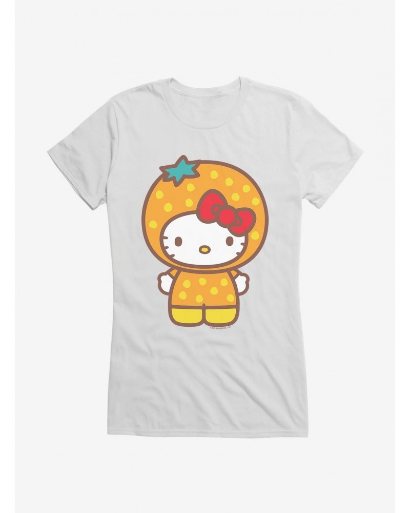 Hello Kitty Five A Day Orange Outfit Girls T-Shirt $6.37 T-Shirts