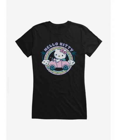 Hello Kitty Kawaii Vacation Retro Getaway Icon Girls T-Shirt $9.96 T-Shirts