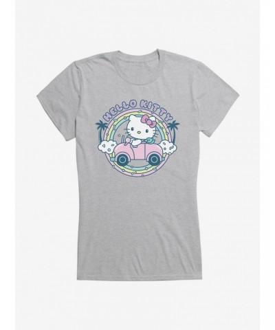 Hello Kitty Kawaii Vacation Retro Getaway Icon Girls T-Shirt $9.96 T-Shirts