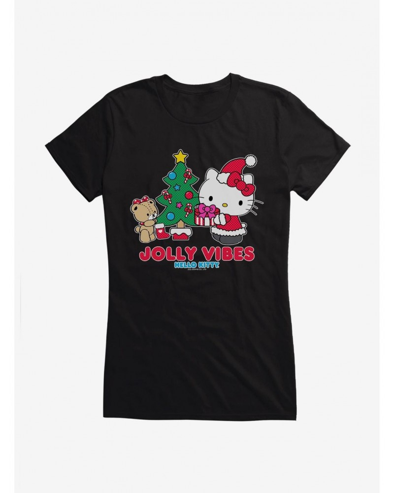 Hello Kitty Jolly Vibes Girls T-Shirt $8.76 T-Shirts