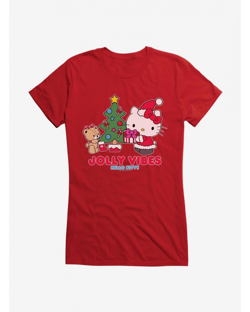 Hello Kitty Jolly Vibes Girls T-Shirt $8.76 T-Shirts