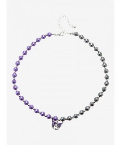 Kuromi Split Beaded Choker Necklace $4.52 Necklaces