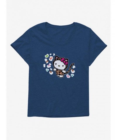 Hello Kitty Jungle Paradise Animal Spots Girls T-Shirt Plus Size $8.09 T-Shirts