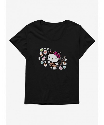 Hello Kitty Jungle Paradise Animal Spots Girls T-Shirt Plus Size $8.09 T-Shirts