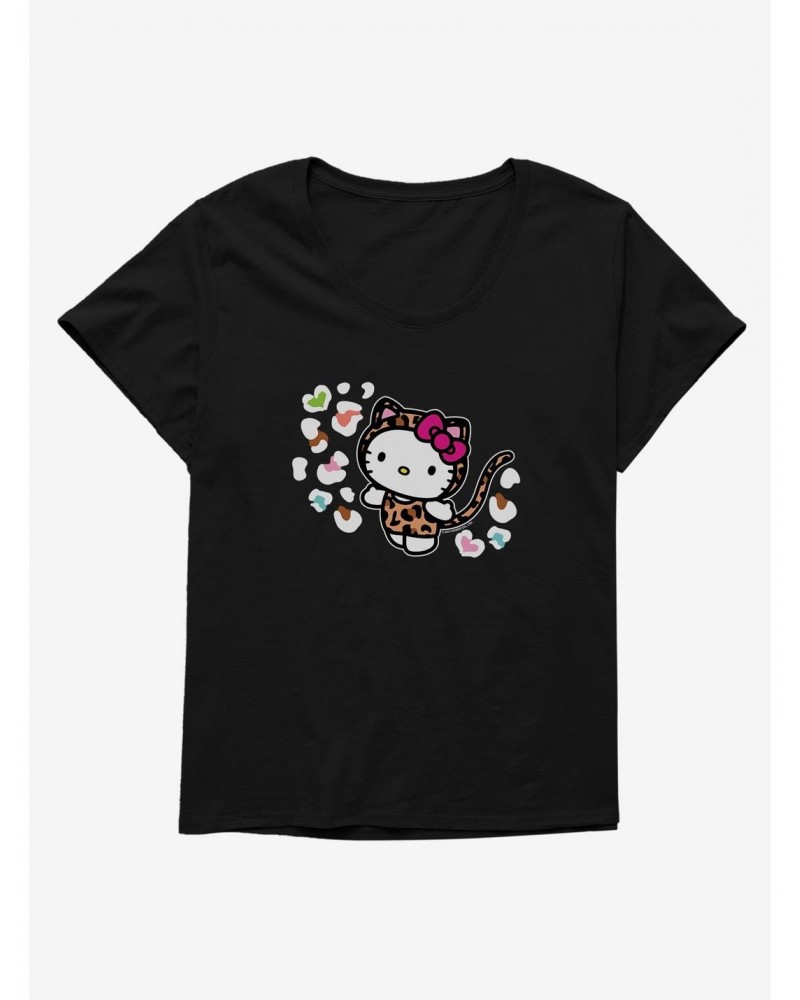 Hello Kitty Jungle Paradise Animal Spots Girls T-Shirt Plus Size $8.09 T-Shirts