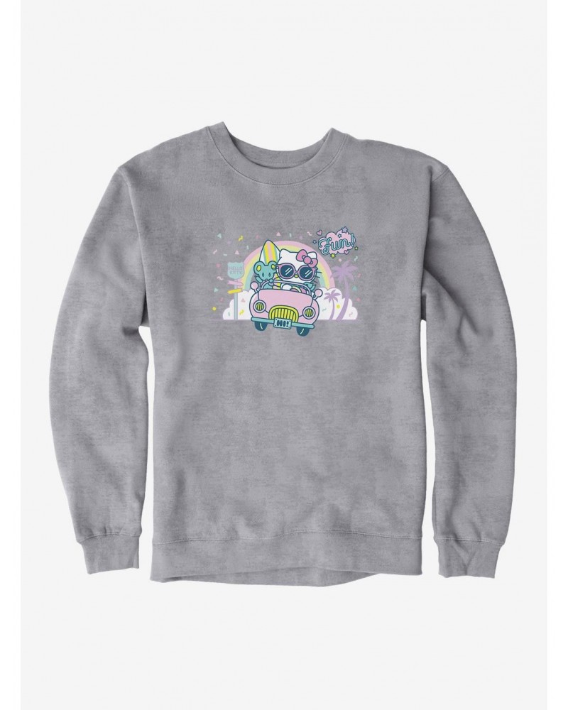 Hello Kitty Kawaii Vacation Retro Fun Night Out Sweatshirt $13.58 Sweatshirts