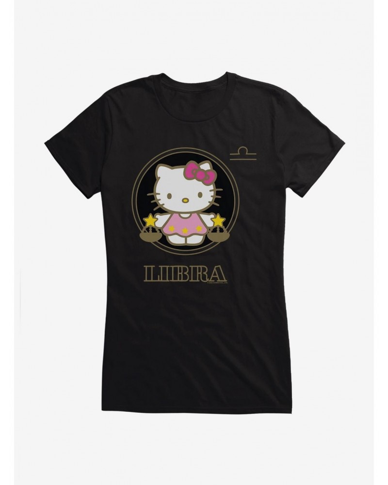 Hello Kitty Star Sign Libra Stencil Girls T-Shirt $8.76 T-Shirts