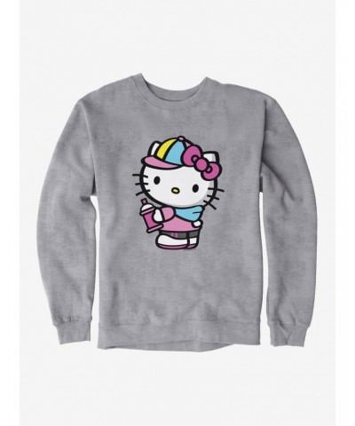 Hello Kitty Spray Can Side Sweatshirt $10.04 Sweatshirts