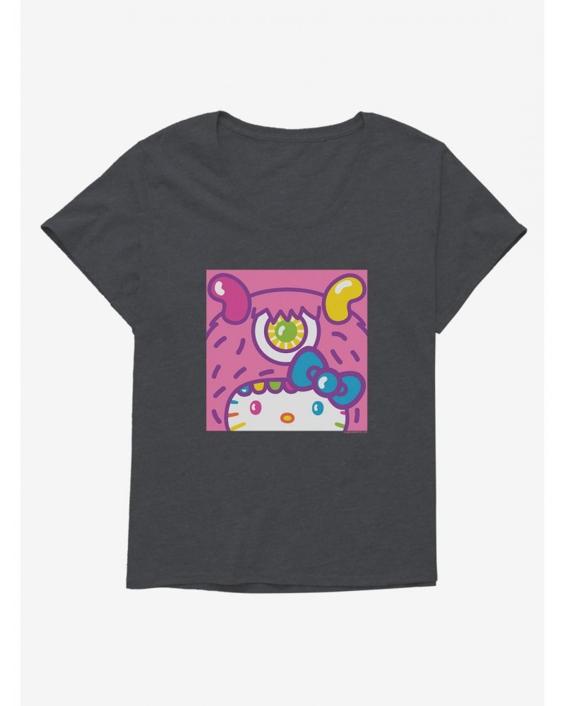 Hello Kitty Sweet Kaiju Cyclops Girls T-Shirt Plus Size $11.10 T-Shirts