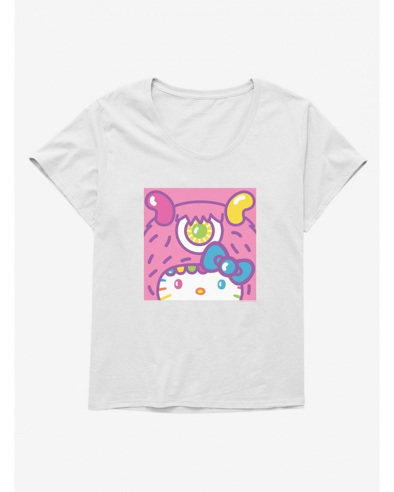 Hello Kitty Sweet Kaiju Cyclops Girls T-Shirt Plus Size $11.10 T-Shirts