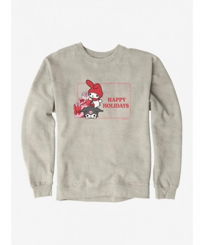 My Melody & Kuromi Holiday Presents Ugly Christmas Sweatshirt $11.22 Sweatshirts