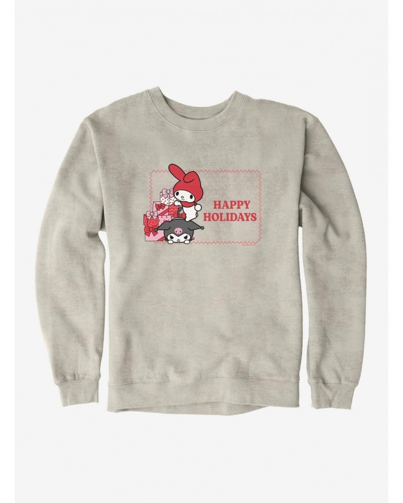 My Melody & Kuromi Holiday Presents Ugly Christmas Sweatshirt $11.22 Sweatshirts