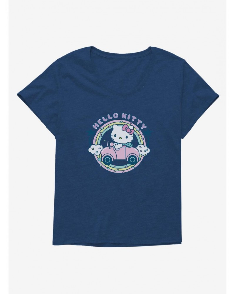 Hello Kitty Kawaii Vacation Retro Getaway Icon Girls T-Shirt Plus Size $10.05 T-Shirts