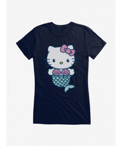 Hello Kitty Kawaii Vacation Mermaid Outfit Girls T-Shirt $8.57 T-Shirts