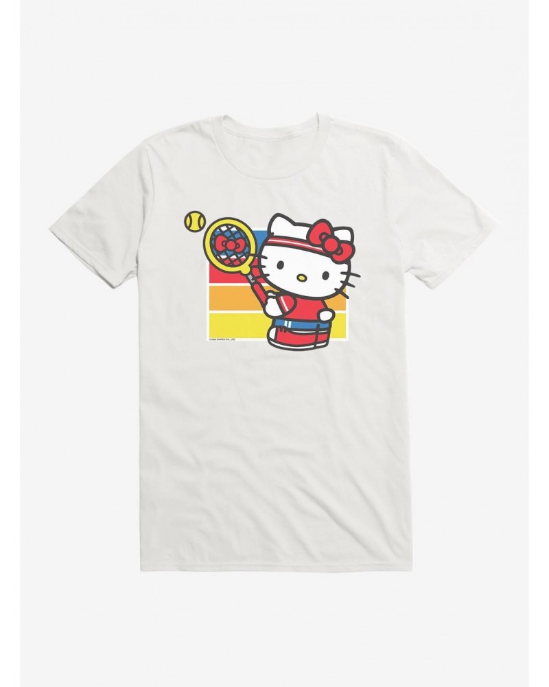 Hello Kitty Color Tennis Serve T-Shirt $6.31 T-Shirts