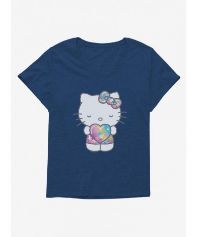 Hello Kitty Starshine Heart Girls T-Shirt Plus Size $8.37 T-Shirts