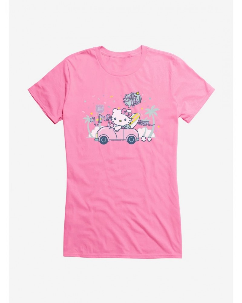 Hello Kitty Kawaii Vacation Retro Let's Go Girls T-Shirt $5.98 T-Shirts