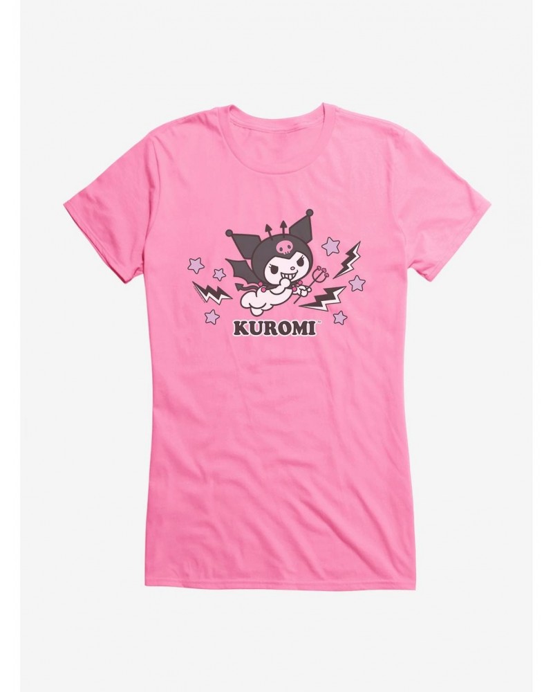 Kuromi Halloween Flying Girls T-Shirt $9.36 T-Shirts