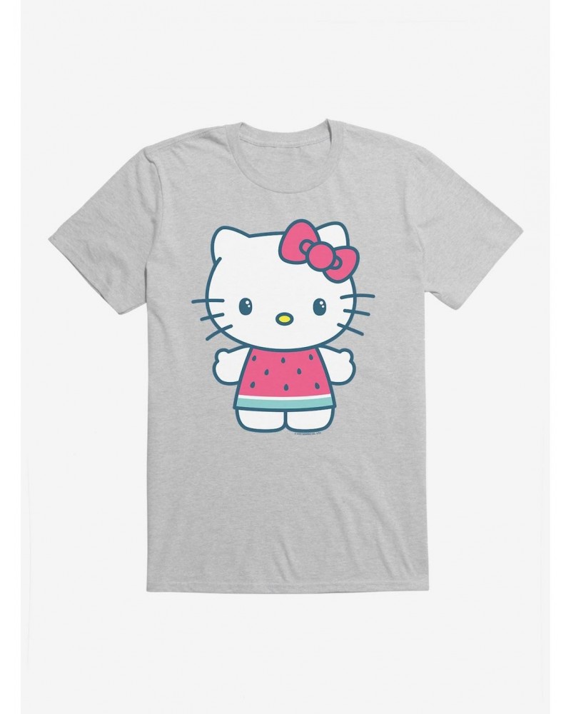Hello Kitty Kawaii Vacation Watermelon Outfit T-Shirt $8.22 T-Shirts