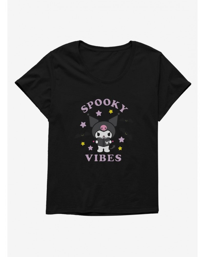 Kuromi Halloween Spooky Vibes Girls T-Shirt Plus Size $10.76 T-Shirts
